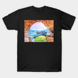 Ship in the Bay of Kotor T-Shirt